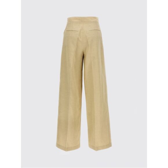 Yves Salomon Pants Woman Beige - Picture 2 of 3